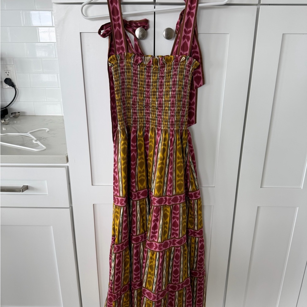 Hill House: Ribbon Ellie Nap Dress in Pink and Yellow